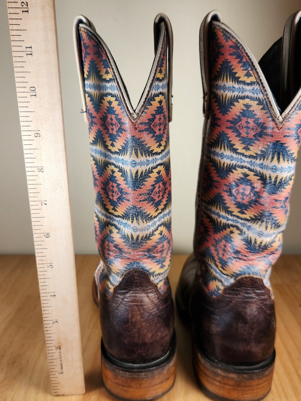 ARIAT PENDLETON Circuit Savanna Cowboy Boot 6.5 B Western Aztec Leather Shoe - Picture 8 of 12